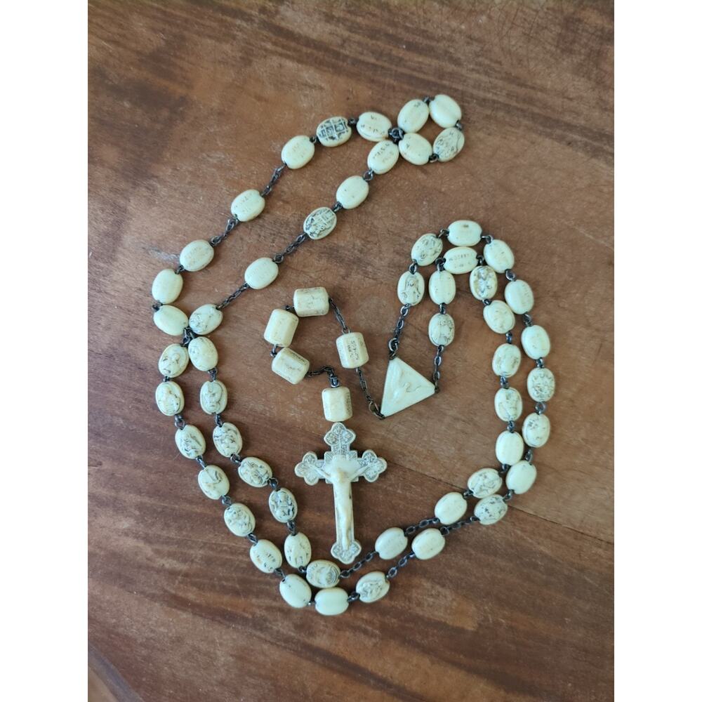 Vintage 1950's Civelli Ivorine Rosary